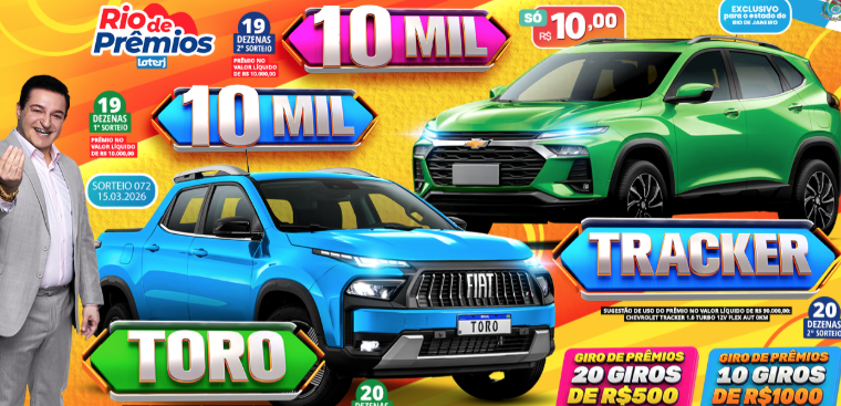 Resultado Rio de Premios 072 - Dezenas Sorteadas Hoje 15/03/2026
